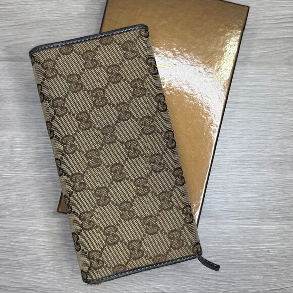 GUCCI Long Wallet bifold | BOX Interlocking Canvas - Picture 4 of 4